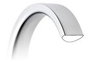 Cut out of a flat court profile wedding ring