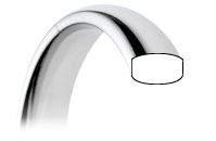 Cut out of a flat-sided court profile wedding ring